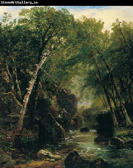 John Frederick Kensett Trout Fisherman